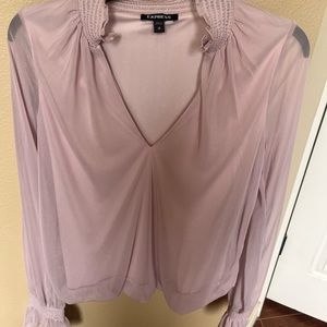 Express sheer sleeve top